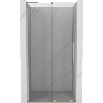 Mexen Velar L плъзгащи се душ врати 110 см, прозрачни, четкан никел - 871-110-003-01-97 (871-110-003-01-97)