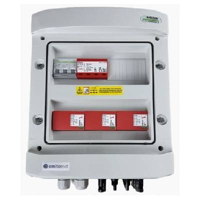 EM-1146N_DCAC Разпределителна кутия DCAC, IP65, SPD DC Noark 1000V тип 2, 3 x верига PV, 3 x MPPT, SPD AC Noark тип 2, 63A 3-F, RCD тип A 63A/300mA (EM-1146N_DCAC)