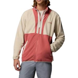 Columbia Мъжки поларен пуловер Columbia Backbowl II Lightweight Full Zip Fleece Fleece jumper - Ancient Fossil / Washed Red / Dark Stone - размер XL (005-6962-0115)