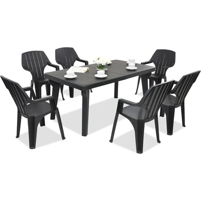 BICA Градински мебели Bergen/Alta за 6 души (BC437ANT-6xBC28ANT)