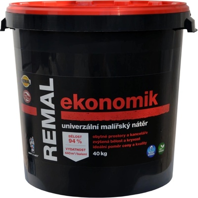 Remal Ekonomik Tónovateľná maliarska farba, biela matná, belosť 94%, 40kg