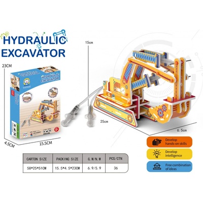 Wiky Stavebnice bagr hydraulický 25 cm