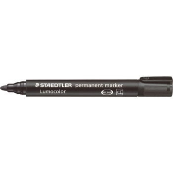 Image 1 of STAEDTLER Маркер Staedtler Lumocolor 352, перм, об връх, чер (21128-А-ЧЕРЕН)