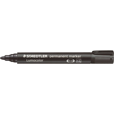 STAEDTLER Маркер Staedtler Lumocolor 352, перм, об връх, чер (21128-А-ЧЕРЕН)