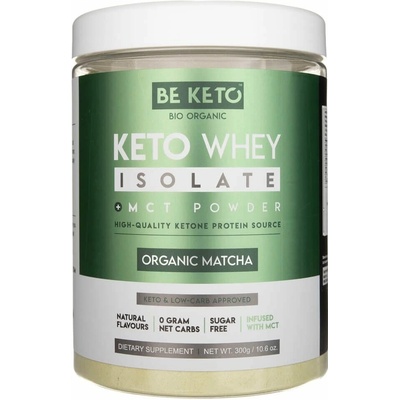BeKeto Keto srvátkový izolát MCT prášok Organic Matcha 300 g