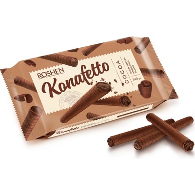 Roshen Konafetto trubičky s kakaovou náplňou 140 g