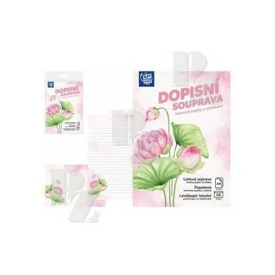 Dopisní papír barevný LUX 5+10 Květy, MFP Paper