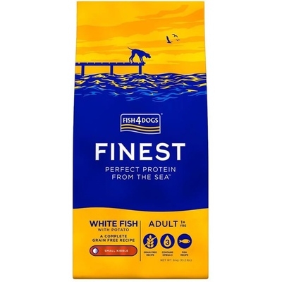 Fish4Dogs finest Бял рибен възрастен мини 1, 5 кг