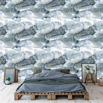 Art gift Тапет - цветя и мрамор