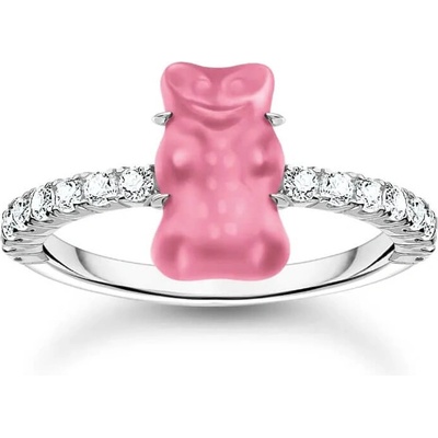 Thomas Sabo Пръстен Thomas Sabo x HARIBO Mini Pink Goldbear Zirconia EU54 (TR2459-052-9-52)