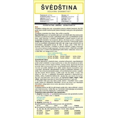 Švédština Souhrn gramatiky