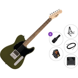 Squier Sonic Esquire H LRL Premium SET Olive Електрическа китара