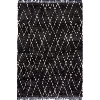 Flair Rugs Domino Zaid Berber Monochrome Čierna