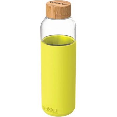 Quokka Sklenená fľaša Flow Neon Green 660 ml
