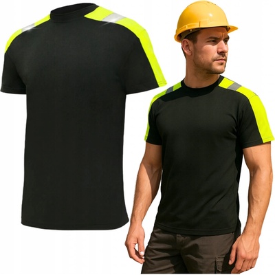 Specto Reflexní výstražné tričko černo-žlutá BOZP XL – Zboží Mobilmania