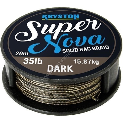 Kryston Šnúra Super Nova Solid Braid Čierna 20m 25lb