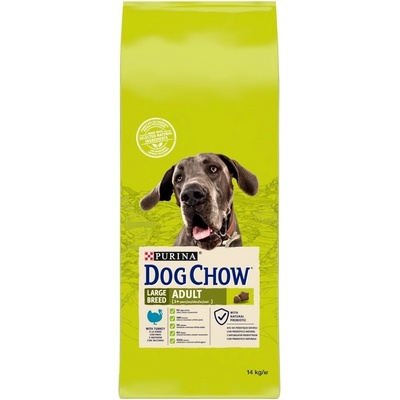 PURINA NESTLE Purina DOG CHOW Large Breed Adult Храна за кучета, суха, за възрастни, голяма порода, с пуешко, 14 kg