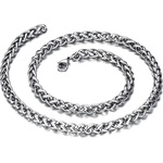 HARAHU Мъжка верижка SC - 22873 - Сребърна / 5mm / 60cm KP22873