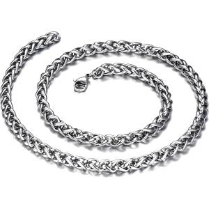 HARAHU Мъжка верижка SC - 22873 - Сребърна / 5mm / 60cm KP22873