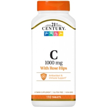 21st Century Vitamin C 1000 mg + Rose Hips [110 Таблетки]