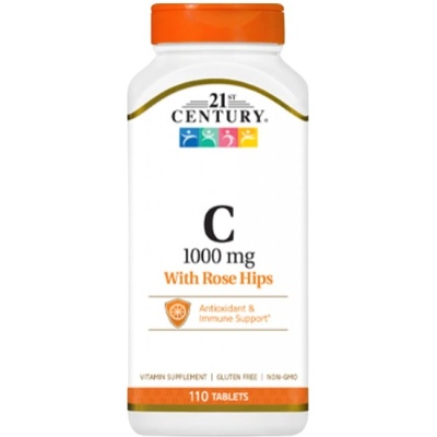 21st Century Vitamin C 1000 mg + Rose Hips [110 Таблетки]