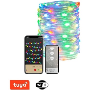 Svetelná reťaz Immax NEO LITE Smart vianočné LED osvetlenie reťaz 16m RGB WiFi TUYA 07736L