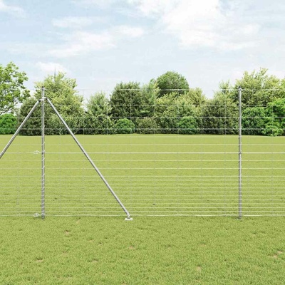 vidaXL Svařované drátěné ploty s hroty 25 x 1,6 m Pozinkovaná ocel