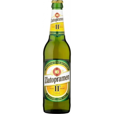 Zlatopramen 11 ležák světlý 11° 0,5 l (holá láhev)