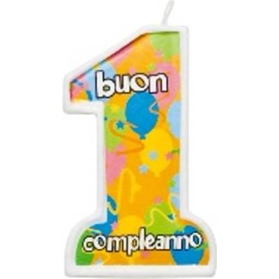 Jumbo N.1 Numeric Candle 10,5 cm G51591