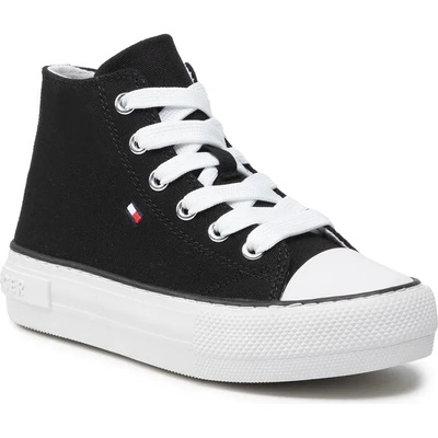 Tommy Hilfiger Кецове Tommy Hilfiger High Top Lace-Up Sneaker T3A4-32119-0890 Black 999 (High Top Lace-Up Sneaker T3A4-32119-0890)