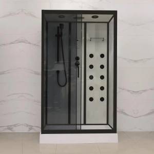 Inter Ceramic Хидромасажна душ кабина "ВИЛИЯ" ICSH 8536, 80x120x215см, 5мм (8536)