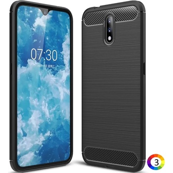 Image 1 of Nokia 2.3 Удароустойчив Carbon Fiber Калъф и Протектор
