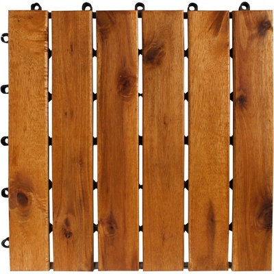 Linder Exclusiv Akáciové terasové dlaždice 30 × 30 cm 11 ks – Zboží Dáma