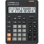 CTIFREE SDC-444S черен калкулатор, 155x205mm, 12 цифри, двойно захранване, 2 години гаранция (SDC-444S) Калкулатори
