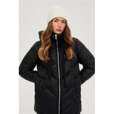 Moodo Подплатено яке с качулка черно Moodo Moodo | Cheren | ЖЕНИ | XXL