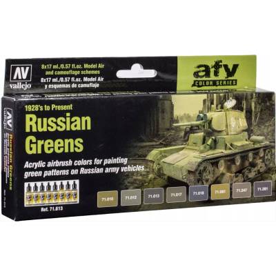 Vallejo Farby sada Russian Greens 8x17 ml
