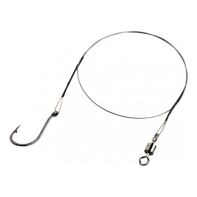 Zebco ocelové lanko s jednoháčkem 1x7 Single Hook Trophy Steel Trace 60cm 6kg