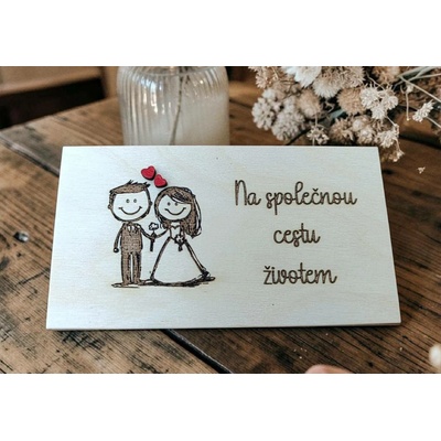 Dekorace z Řečice Dřevěná krabička/přání na darování peněz.Svatební