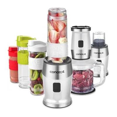 CONCEPT Smoothie maker + chopper + mlynček 700 W WHITE 2 x 570 ml + 400 ml SM3391
