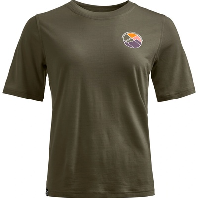 Ortovox Dámske tričko 140 Cool Round Landscape T-shirt tmavozelená