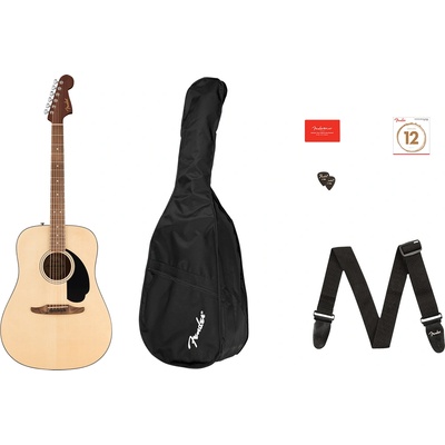 Fender Акустична китара комплект Fender California Standard Redondo Pack + калъф, струни, колан, кърпичка и перца
