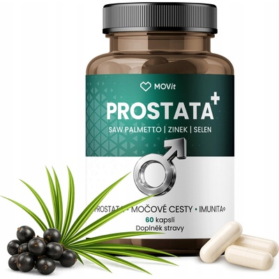 MOVit PROSTATA Saw Palmetto zinek selen 60 kapsúl