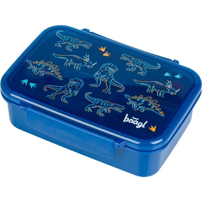 Baagl Box na svačinu s přihrádkami Dino