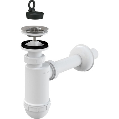Alcadrain sifon umyvadlový, průměr 32 mm s nerez mřížkou 63 mm, bílý A410 – Zboží Dáma