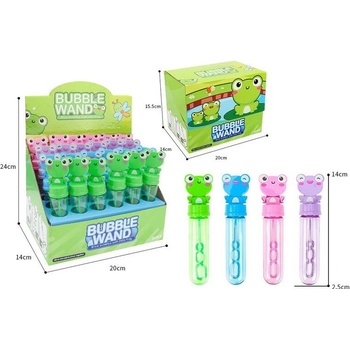 Bublifuk v tvare žaby 14 cm