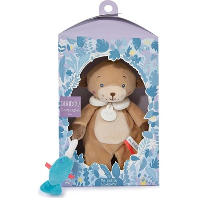 Doudou et Compagnie Paris Doudou Darčeková sada medvedík s rybičkou 27 cm