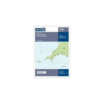 Imray Chart Y46 River Fowey Laminated - Laminated Y46 River Fowey Small Format ImraySheet map, flat