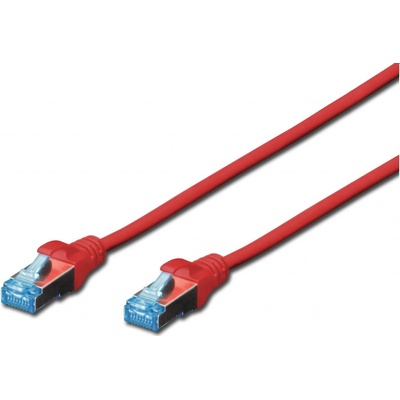 Digitus DK-1531-005/R patch Cat5E, SF/UTP, 0,5m, červený