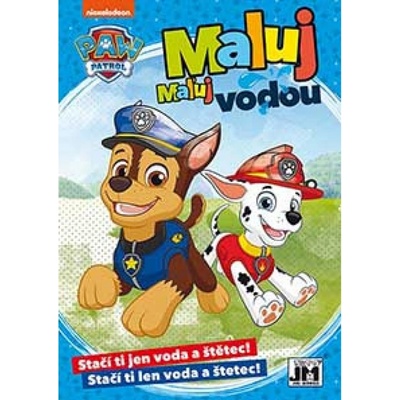 Omaľovánka Maľuj vodou A5 Labková patrola/Paw Patrol