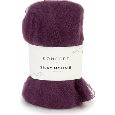 SILKY MOHAIR Katia Farby SILKY MOHAIR: 114 baklažánová